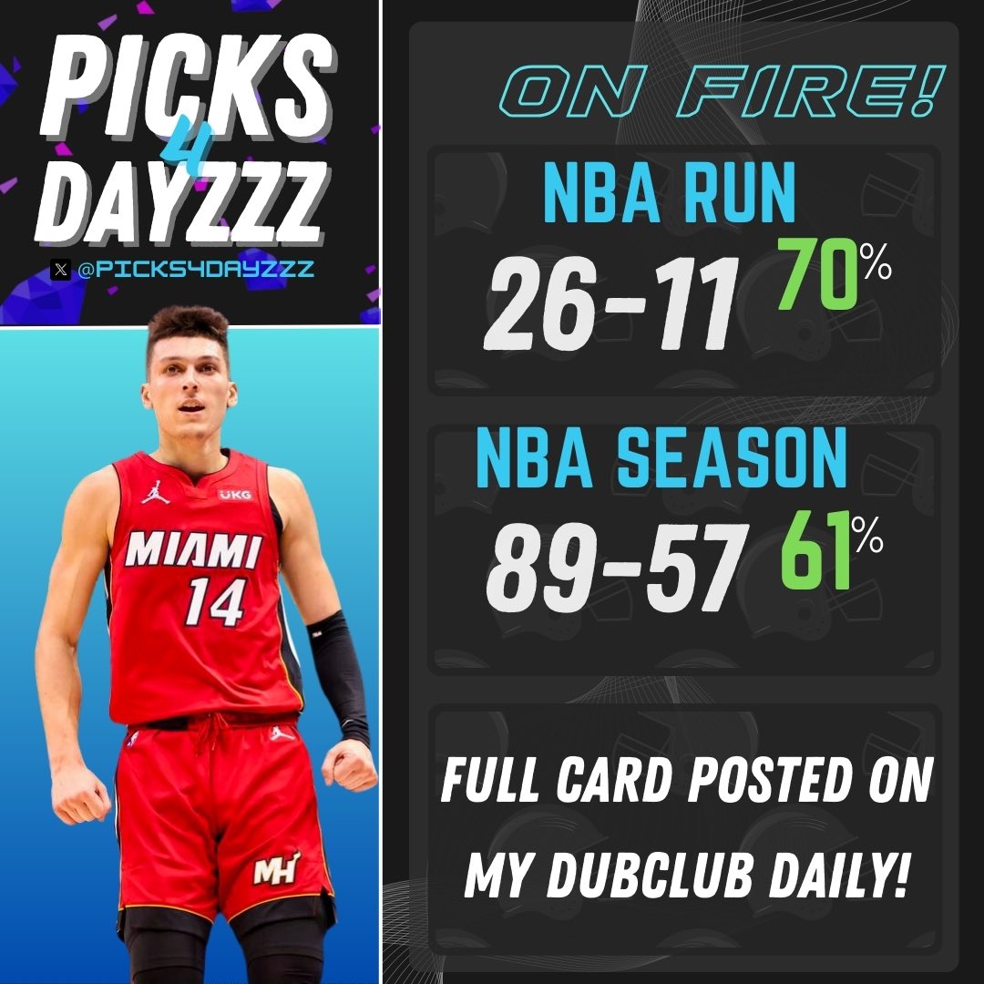 picks4dayzzz's tweet photo. 💥💥3U NBA Play💥💥

3 People that LIKE+RT+REPLY Will Win the Play for Free🤝

Get the Play Here 40% Off:

https://t.co/gWN3xnlL3D https://t.co/wsNtY358FM