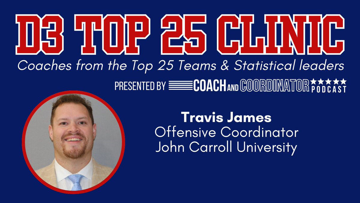 FBCoachTJ's tweet photo. Thanks to @CoachKGrabowski for organizing the D3 Top 25 Clinic. 

I will be speaking next Thursday, February 22nd at 4pm. We will be spending time on a "Total Instruction on Gap Scheme Combinations"

See you next week and Sign up at the link below!
https://t.co/gmFw29LEXn https://t.co/MHq25WzGHo