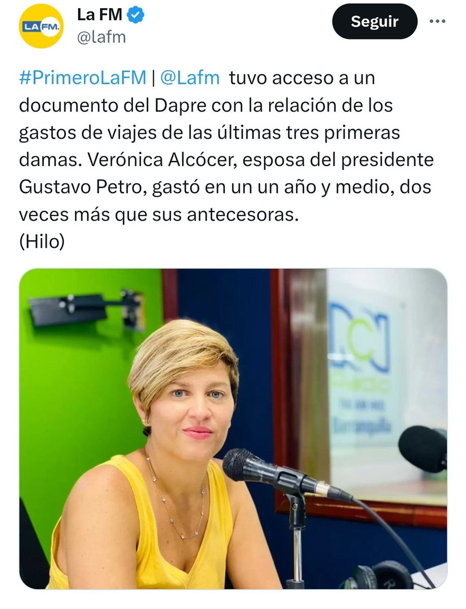 ojocolombia2026's tweet photo. 🇨🇴 El DAPRE de Gustavo PETRO saco las cuentas de los gastos de las primeras damas en los últimos 22 años, acá les damos las cifras: 

Esto corresponde a viáticos y vuelos.

Verónica Alcocer ( Una de las esposas de PETRO): 

- En 1 año y 4 meses se ha gastado $112.548.841

María Juliana Ruiz ( esposa de duque ): 

- En 4 años se gasto $52.010.110

María clemencia Rodríguez  ( esposa de santos ):

- En 8 años se gasto $34.250.000

Lina moreno de Uribe ( esposa de Uribe )

- No utilizo recursos públicos.

Verónica Alcocer ha gastado 2 veces lo que gasto la esposa de duque en solo año y medio.

No era este  el gobierno de la austeridad?
