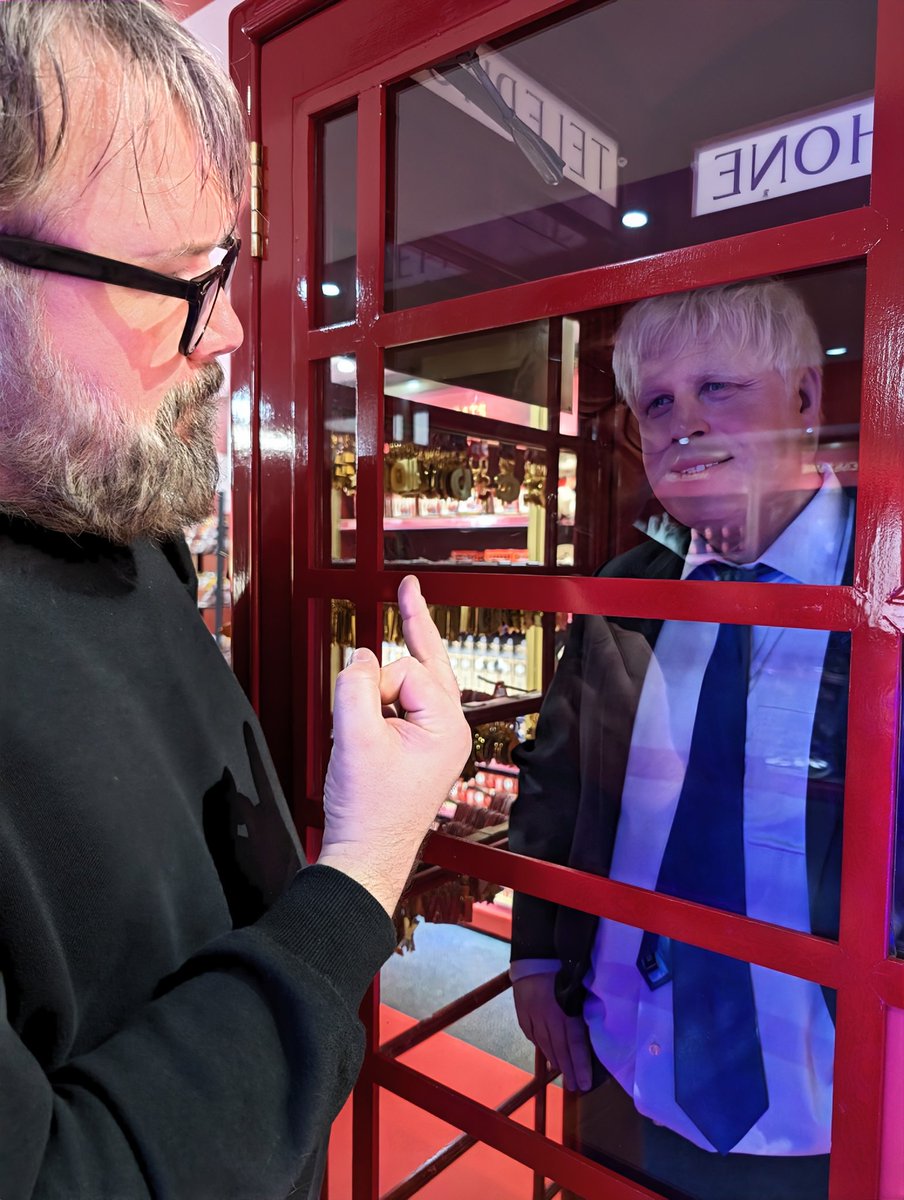 Just been to London. Locked Boris in a phone box. Happy days