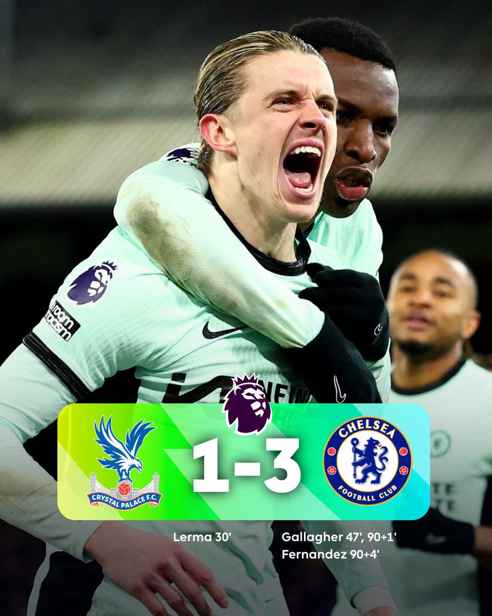 ⌛️ More late drama. @ChelseaFC secure the win! 

#CRYCHE