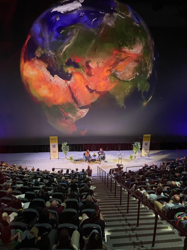 makincaid's tweet photo. Excited to give last week’s keynote at the 30th anniversary of #SEEC2024 at @SpaceCenterHou!  They do such an amazing job of supporting educators and helping NASA connect with teachers.  Plus the reunion of #EducatorAstronauts @AstroAcaba @AstroDot @Astro_Megan &amp; BarbaraMorgan https://t.co/35s8yesfHg