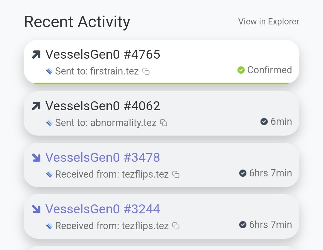 _TransparentArt's tweet photo. It's Feb 12, 2024.
Today has been a magnificent vessels day.
I gave away 2 more Gen-0s in the discord.
Tezflips.tez sent me 2 Gen-0s to give away on the March.
This community is rich in support and vibes, join us.
The #Marchto500 continues...
If you havent, you should mint a Vessel Gen-0 and join the March.
Looks like I wasn't the only one.
https://t.co/iGNSdXwyOP
816/5000 remain.
921 owners of 4180 badass pfps.
Only 9/4184 listed below mint price.
A collection that truly blends fine art with pfp and meme culture.
Be part of the story, do not be left behind. Secondary prices are reasonable right now, and the listed gen-0s are pretty hot!
https://t.co/Vgx4wPbpmq…
This message will repeat every day until mint out. I am weaponizing my love of @VesselFLOW and @jakegumbleton. Join me or block me, the line has been drawn.