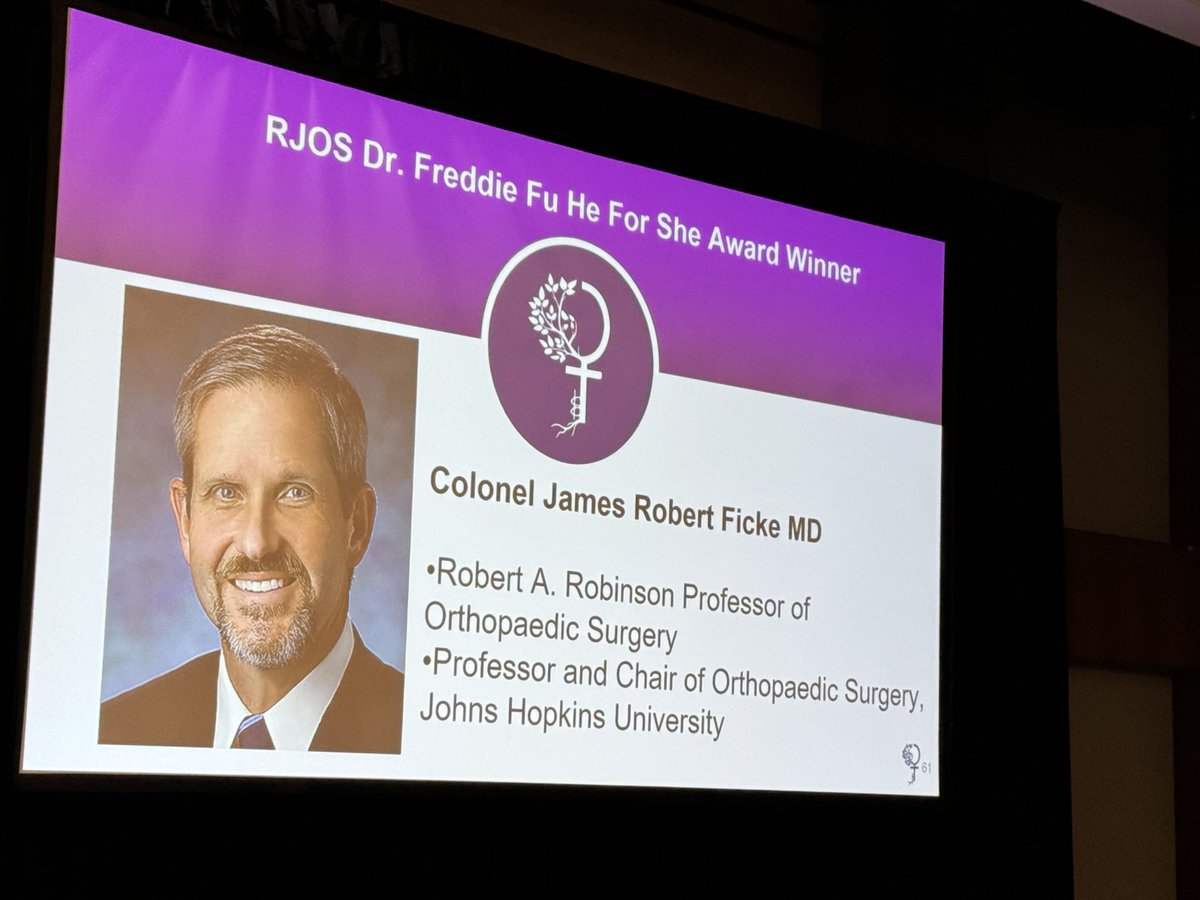 dlaport1's tweet image. Congratulations @Str8bonesJim on the incredibly well-deserved Dr Freddie Fu He for She Award - we are all so appreciative of all you do and inspired by your leadership!! @HopkinsOrtho @RJOSociety
