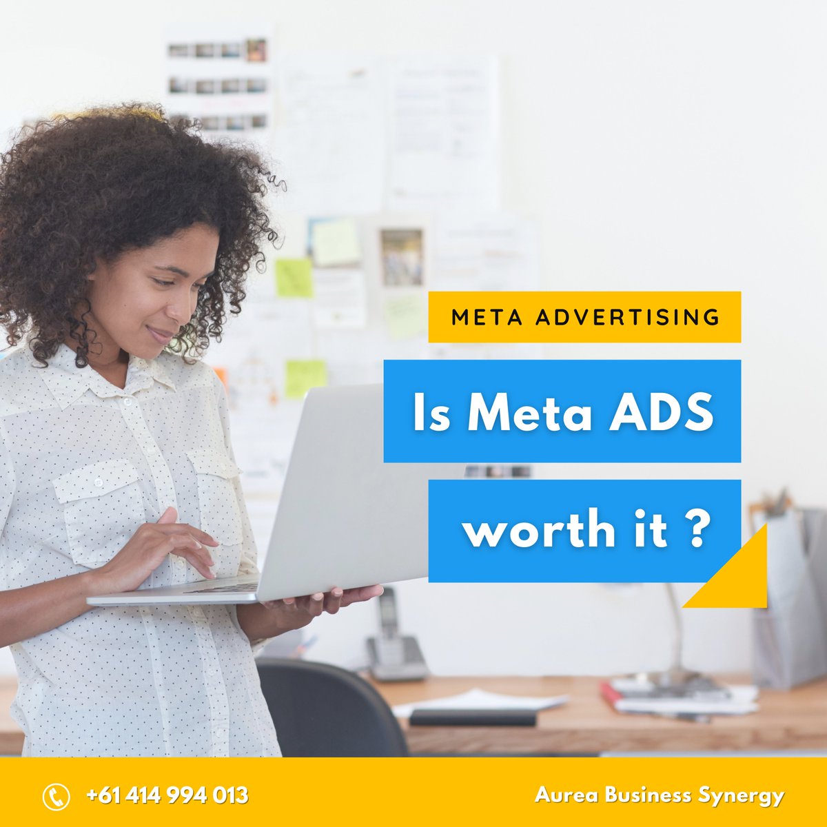 𝙄𝙨 𝙈𝙚𝙩𝙖 𝘼𝙙𝙨 𝙬𝙤𝙧𝙩𝙝 𝙞𝙩?

Meta-ads offer  flexible budgeting options to fit your business needs. Large or small budget, you can reach your target audience!

#SocialMediaTips #BusinessSupport #BudgetFriendlyAds #SocialMediaManagement #AureaBusinessSynergy
