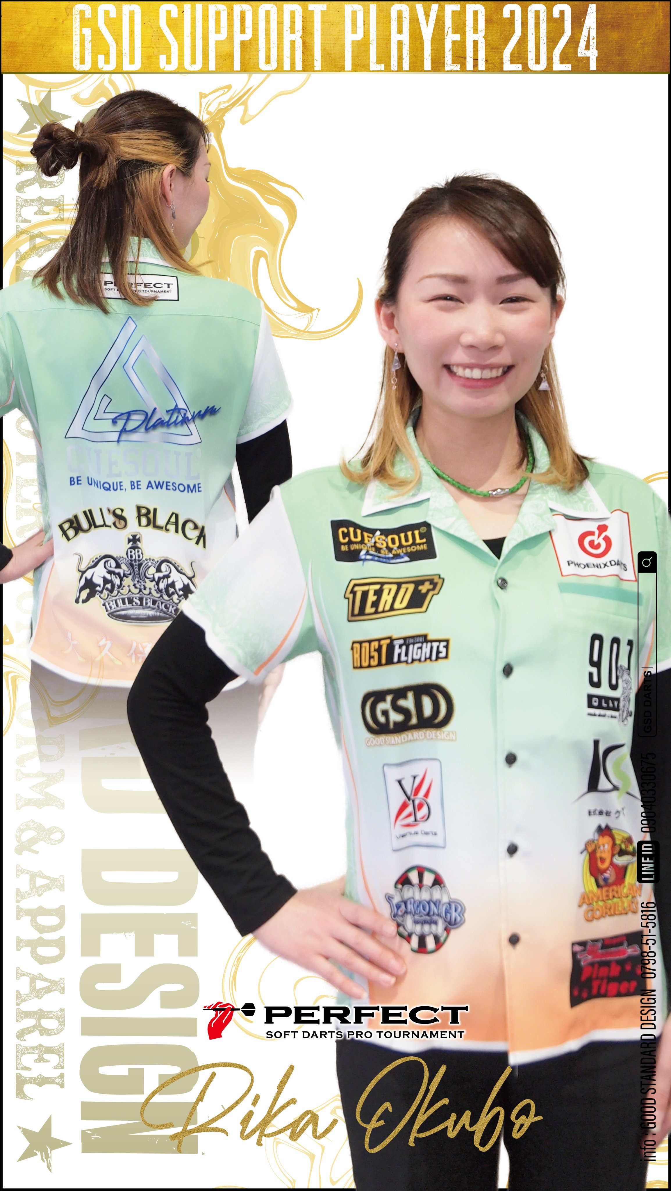PERFECT所属　大久保李佳選手　初優勝記念グッズ 非常に高い品質 PERFECT所属 大久保李佳選手 初優勝記念グッズ