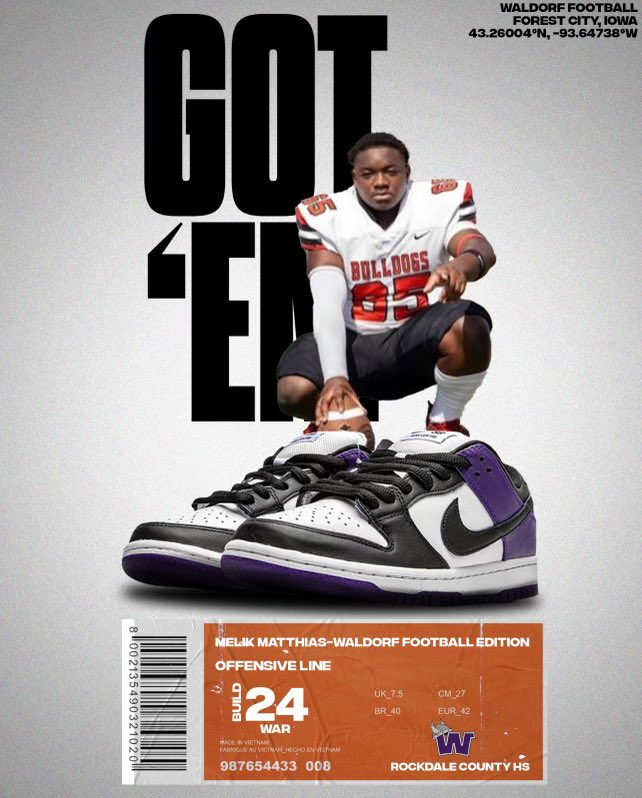 I would like to announce that I’m 110% committed to <a href="/wu_football/">Waldorf Football</a> .i also want to thank all my coaches <a href="/CoachFred65/">Coach Fredrick</a> <a href="/CoachTCClevela1/">Coach TC Cleveland</a> <a href="/CoachLawJ/">Law Johnson</a> <a href="/coachFoxx50/">Coach Foxx</a> <a href="/coach_lal/">Coach_Lal</a> for helping me along this journey. And special thanks to <a href="/CoachBonner1914/">Coach Bonner</a> I couldn’t have done it without