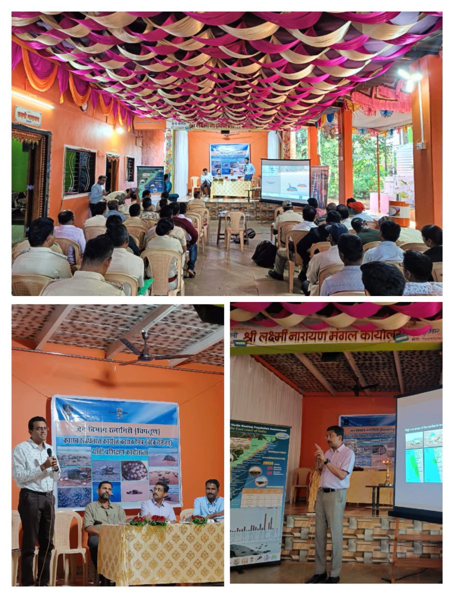 wii_india's tweet image. Turtle season! #wii #MarineTurtle team as part of the Pan India monitoring of sea turtles, trained 46 frontline forest staff on turtle nest monitoring and hatchery management at Guhagar, Ratnagiri. Thanks to @MahaForest and @MangroveForest for the support. @moefcc @vrtiwari1