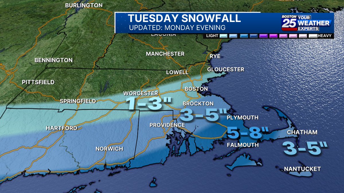 SNOW UPDATE... The south shift continues! Talking all about it at 10 @boston25 boston25news.com/weather