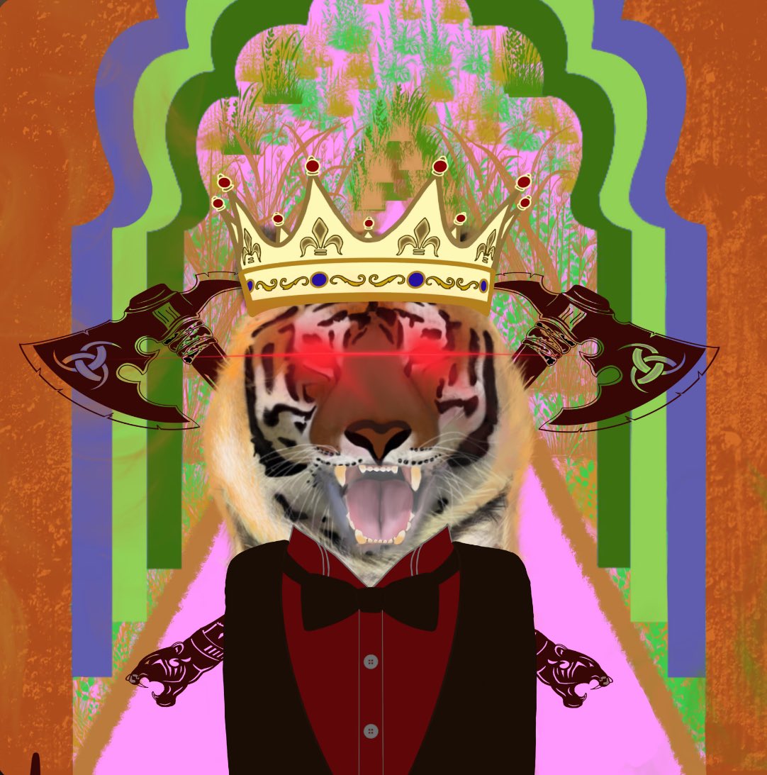 opensea.io/rialeclanftcol…
Tigers Trove Diversity #258 on <a href="/opensea/">OpenSea</a>
In any Indian road still have my Viking Tradition, cosmic vision, Real King Crown y, Hunger aggressively even if is an Etiquette Day !!
Ethereum Blockchain only .003 eth.
Get your today and be part of the future!!