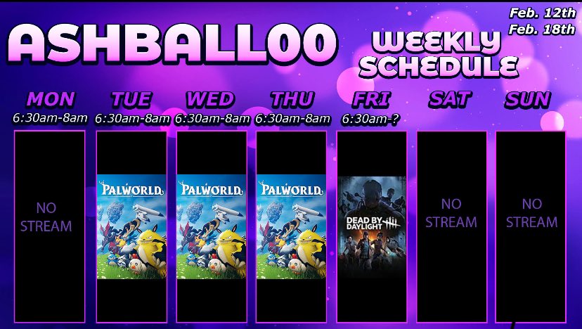This is what I’m thinking for this week 🫶🏼

Purple app: ashball00
Green app: ashball00
<a href="/PlatSquad/">Platinum Squad</a> <a href="/WeHyrule/">We HyRule🏰</a> <a href="/BurnerBrigade/">BurnerBrigade🔥</a> #firepitcrew <a href="/Palworld_EN/">Palworld</a> @DeadByBHVR #wearpair <a href="/The_Oodie/">the oodie</a> #momstreamer