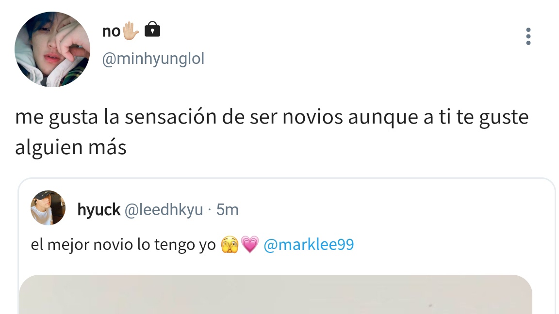 prettyuckie's tweet photo. mini au mahae | #markhyuck ! 
valentine's special 💘 

"you ain't my boyfriend" 

donde haechan y mark deciden engañar a sus amigos el día de San Valentín diciendo que son novios, pero quizá terminen por desarrollar sentimientos uno por el otro. https://t.co/DWlC6PxXAu