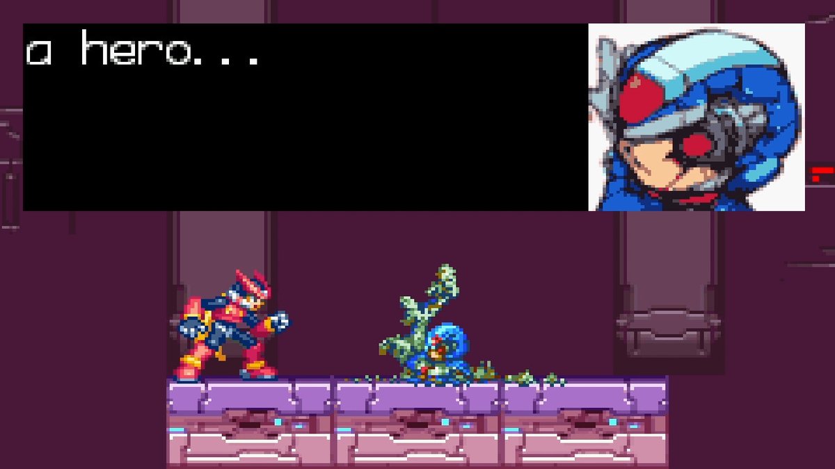 Jonas_nessie's tweet photo. Destruir lo unico familiar en un mundo totalmenteextraño y nuevo para cumplir una promesa. Zero vs. Copy X. https://t.co/oUJtvjF6nL