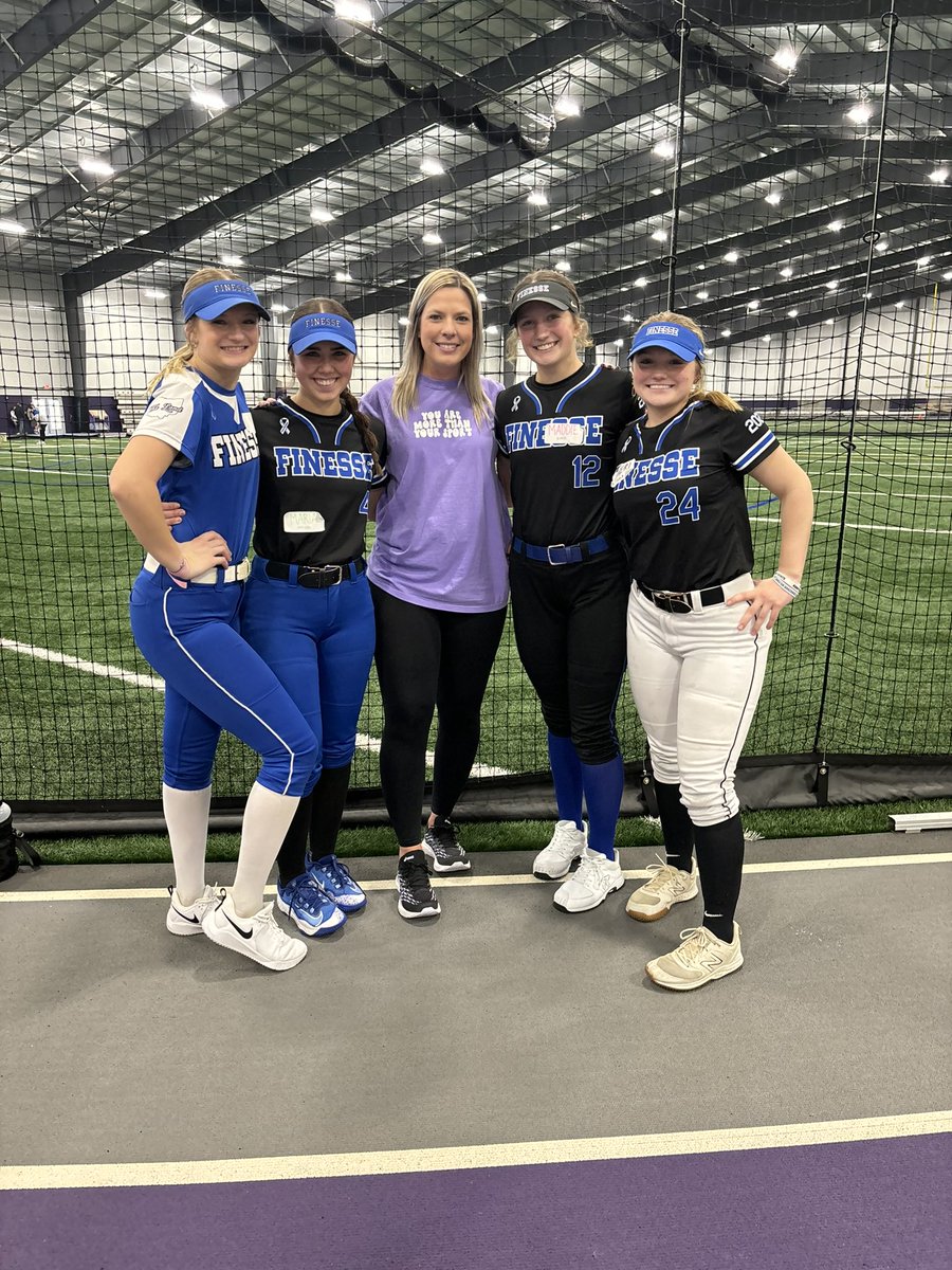 Thank you <a href="/AshlandUSball/">Ashland University Softball</a> for a great winter camp yesterday! I always love coming back to Ashland. I can’t wait to use all the amazing tips the players and coaches gave me! Go Eagles!💜💛🦅 <a href="/CoachKnerem/">Emlyn Knerem</a>