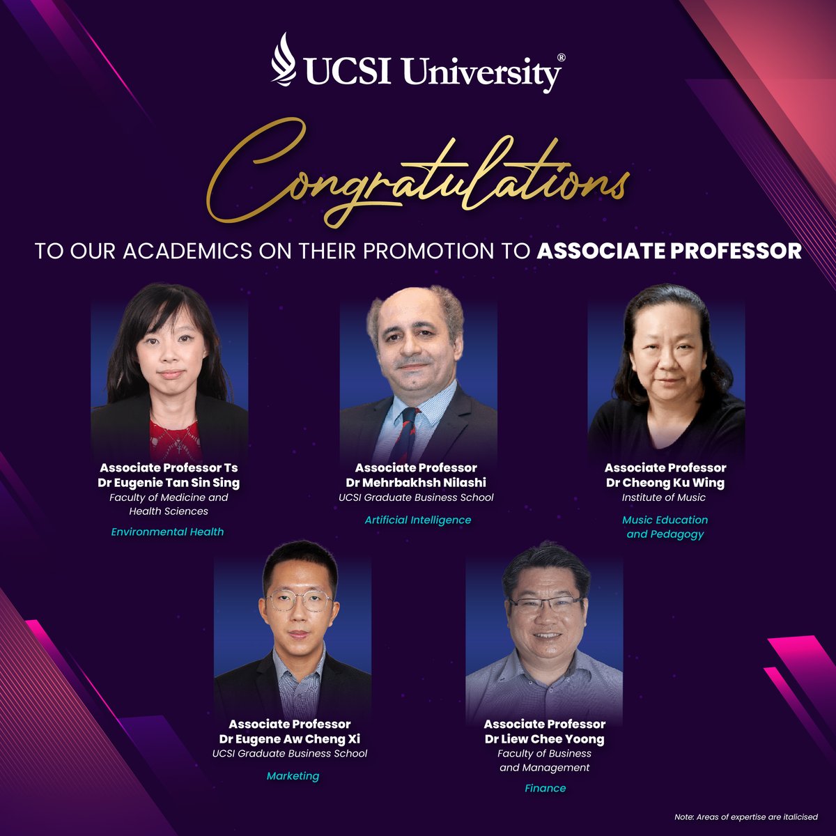 𝐌𝐎𝐕𝐈𝐍𝐆 𝐎𝐍 𝐔𝐏 📈 Congratulations to 13 UCSI University Staff on their promotion! 👏👏 Click to read: ucsiuniversity.edu.my/promotions-13-… #UCSI #UCSIUniversity #Professors #AssociateProfessors #Academicians #WorldClassFaculty #ThoughtLeaders #QSRanking