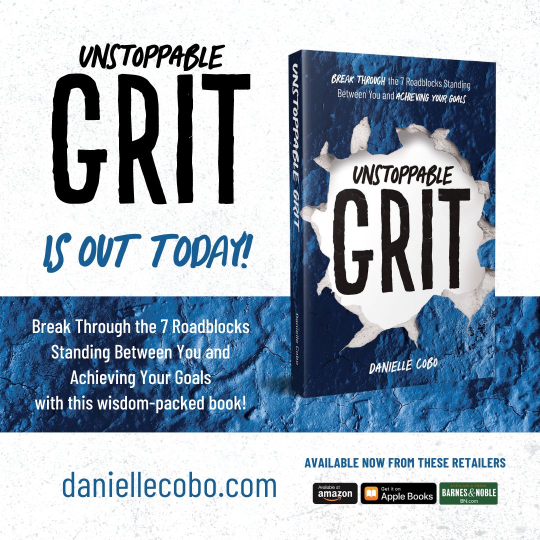 Today marks a momentous occasion in our journey together - the official launch of "Unstoppable Grit: Break Through the Roadblocks Standing Between You and Achieving Your Goals."