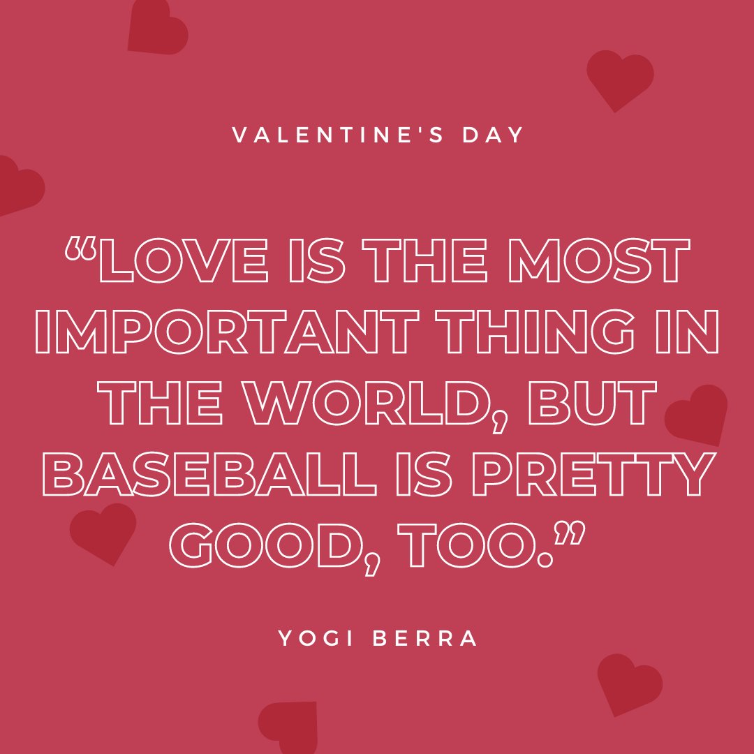 JapanBall's tweet photo. "Love is the most important thing in the world, but baseball is pretty good, too." - Yogi Berra 💘
#JapanBall #YogiBerra #HappyValentinesDay #ValentinesDay #BaseballQuotes https://t.co/9RVw8HdYTD