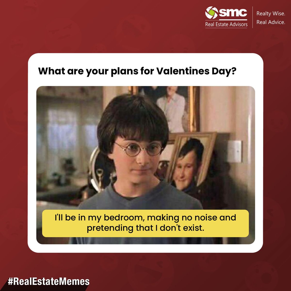 Sorted 🏠❤️‍🩹
.
.
.
.
.
.
.
#SMCRealty #RealEstateMemes #RealEstateIndia #RealtyIndia #PropertiesInIndia #PropertiesInPune #RealEstateMumbai #Memes2024 #RealtyMemes #BudgetHomesIndia #LuxuryHomesIndia #ValentinesDay2024 #SingleLifeProblems #ValentinesDayMemes2024 #HarryPotter2024