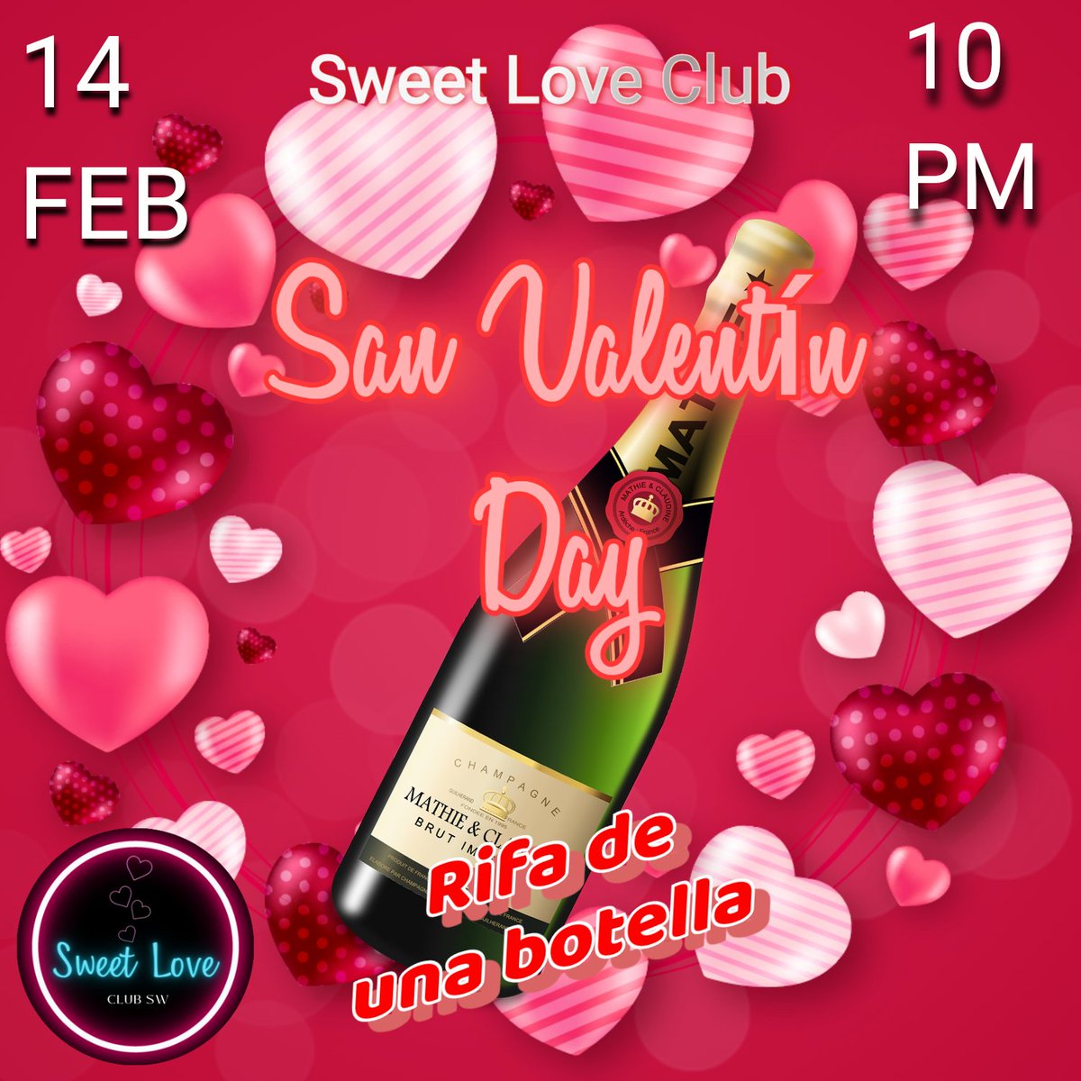 SweetLoveClub1's tweet photo. En Sweet love nos gusta consentir a nuestros clientes rifaremos una botella entre los primeras 5 parejas que reserven entraran en la rifa de la botella 🔥❤️ https://t.co/QgSnfgVEvY