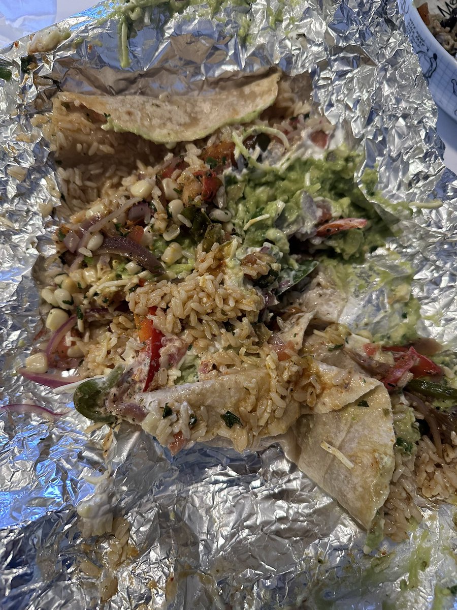 rajp3397's tweet photo. @ChipotleTweets I ordered Tacos, got some sort of Mexican pie … absolutely unacceptable standards. Fix it. $CMG https://t.co/OcMUt46hvg