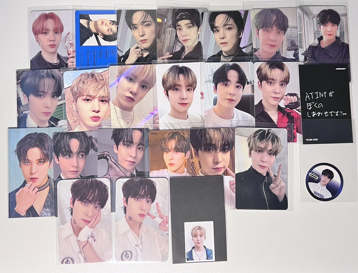 o_onpzz's tweet photo. ATEEZトレカ 交換 過去 MD 特典 アルバム

譲 : 画像のもの ❤️ホンジュン、ソンファ、ユノ、ヨサン、ミンギ、ウヨン、ジョンホ❤️

求 : サン 同異種 
⚠️同種優先もございますがなんでも検討します❕
       (詳細気になる方は固ツイご覧下さい)

#ATEEZ交換 #アチズ交換 #エイティーズ交換 https://t.co/u8FyU0pa0p