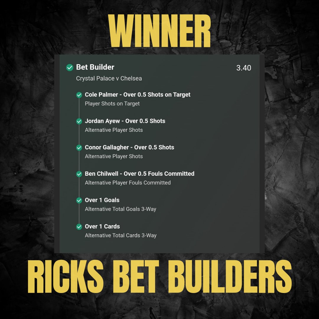 #BOOM #CHELSEA we win again. t.me/ricksberbuilde…