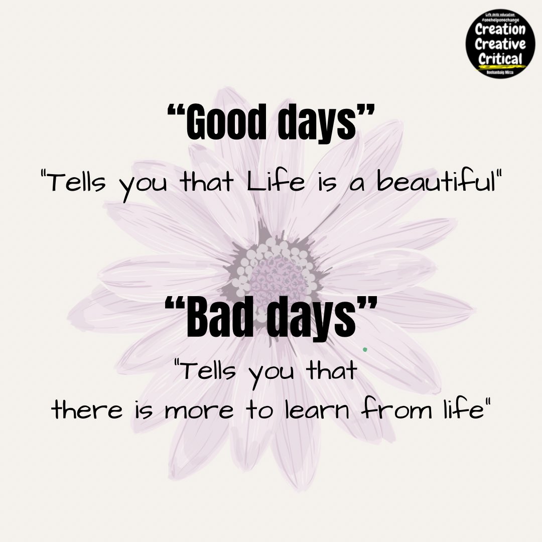#inspreationalquotes #creationcriativecrtical #morningmotivation #education #practice #onehelponechange #badandgooddays #life #learn #counsellor #stressrelief #lifeskilleducation #need #friendssupport #newinstapost #maindfullnes