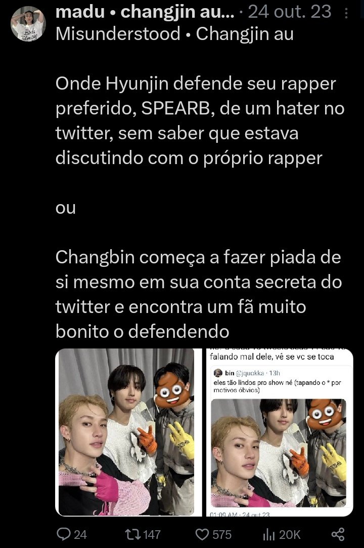 sungiecode's tweet image. Isso ou aquilo com Misunderstood, minha au changjin