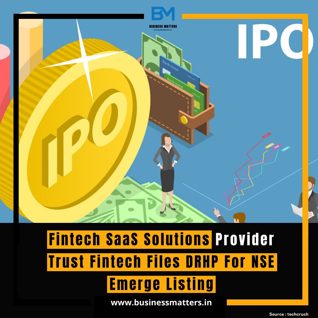 Trust Fintech's DRHP Filing for NSE Emerge Listing Signals Fintech SaaS Innovation

#TrustFintech #DRHPFiling #NSEEmerge #FintechInnovation #SaaSProvider #MarketPresence #GrowthJourney #FinancialTechnology #InnovationInFinance #FintechSolutions #ListingOnNSE