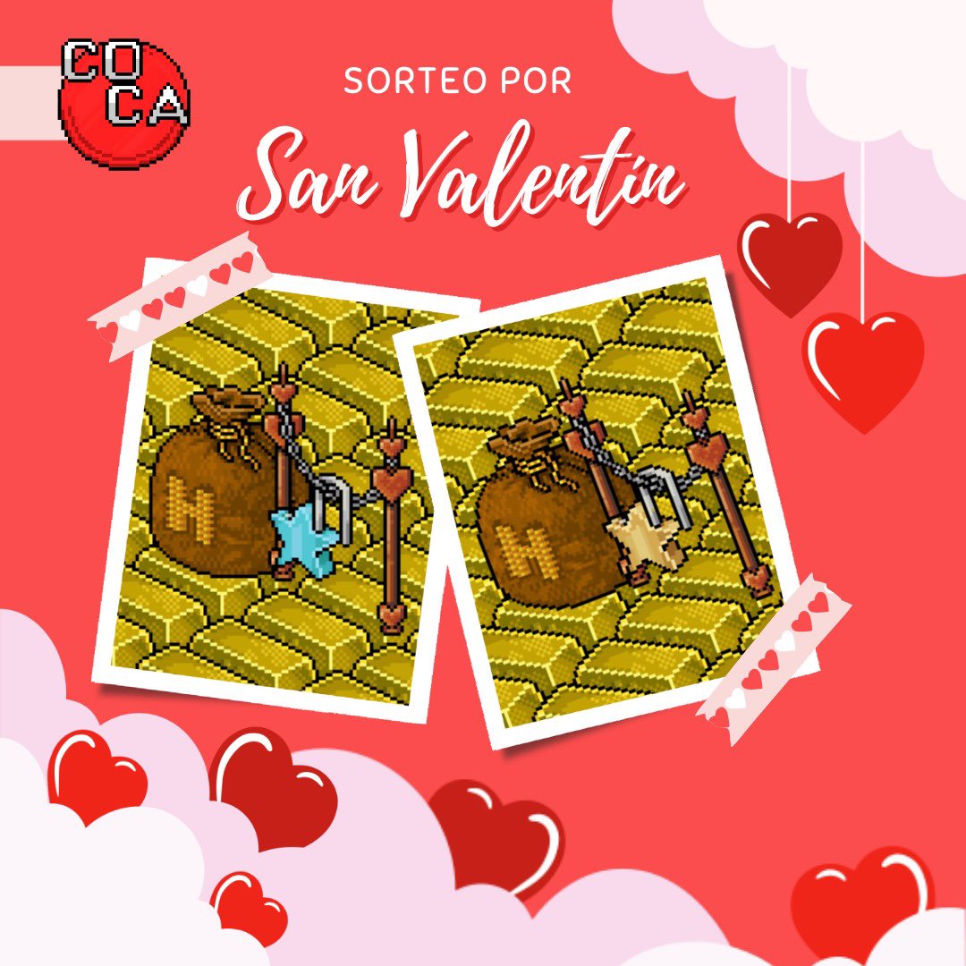Les traemos un sorteo express por San Valentín ✨ 

20c + Candado de Amor  🔓❤️

Requisitos:
- RT &amp; ❤️ 
- Seguir a <a href="/habbo_coca/">❤️⭐COCA COLA⭐❤️</a> 

Habrán 2 ganadores, finaliza el 14 de Febrero por la tarde. 

¡Suerte a todos! 🪄
