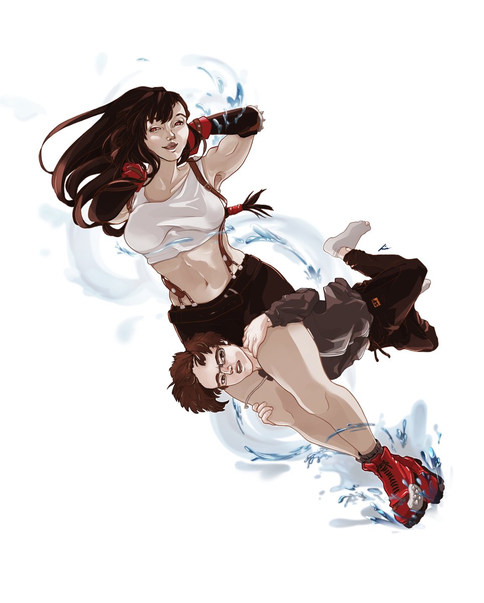 sarinsphere's tweet photo. jab jab spiral arrow learn some new moves like waterkick or something @supertf hope you can achieve your dream of being crushed between tifas thighs like this one day https://t.co/WeXwiK0B0t