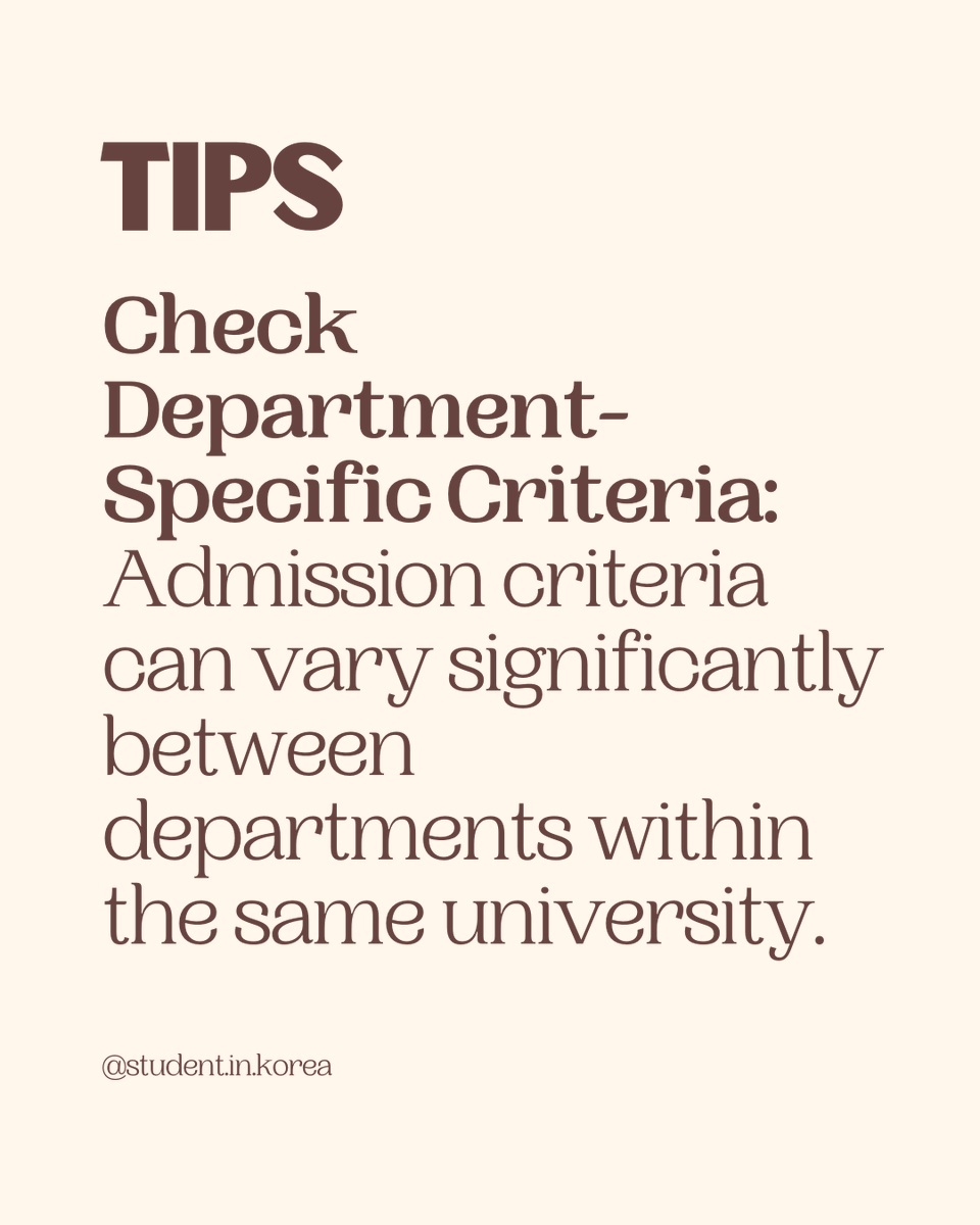StudentsinKorea's tweet photo. Admission tips 🙌 Need more?
#studentinkorea #studyinkorea #internationalstudents #studykorean #studyinseoul #studyabroad #scholarship #studygrant https://t.co/E3QYZrY4I1