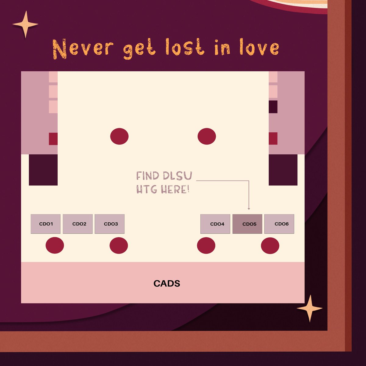 Have your "meet cute💓" moment in the theater ~💞

DLSU Harlequin Theater Guild in partnership with Tadhana, will be opening a booth to give Lasallians a first look at what to expect for our upcoming production "Dula Salle2K23: Paroo’t Parito".