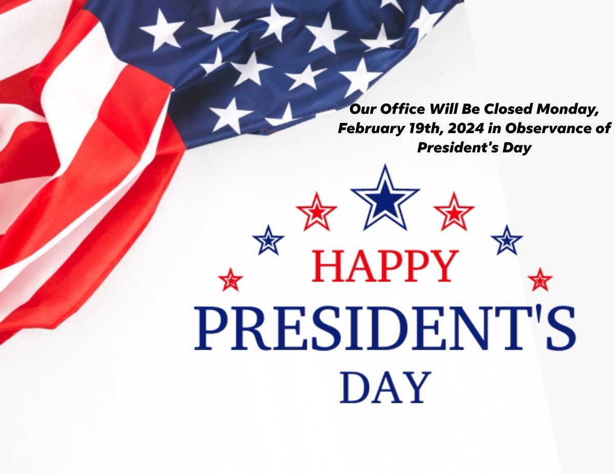 Upcoming Closure 🇺🇸

We will be closed Monday Feb. 19, 2024 for President's Day. We will resume normal business hours on Tuesday Feb. 20, 2024. 

#ClosedfortheHoliday #presidentsday2024 #notification #UpComingHoliday #openingdoorstoyourfuture #familyfirstfcu