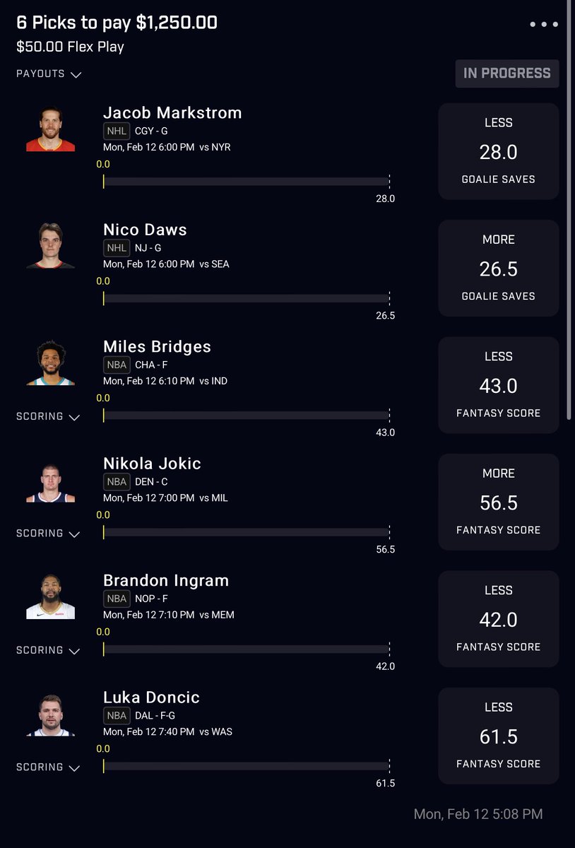 25x Fav 2 Jacob and Jokic  #prizepicks #NHL #nba #nbaprizepicks #NHLProps