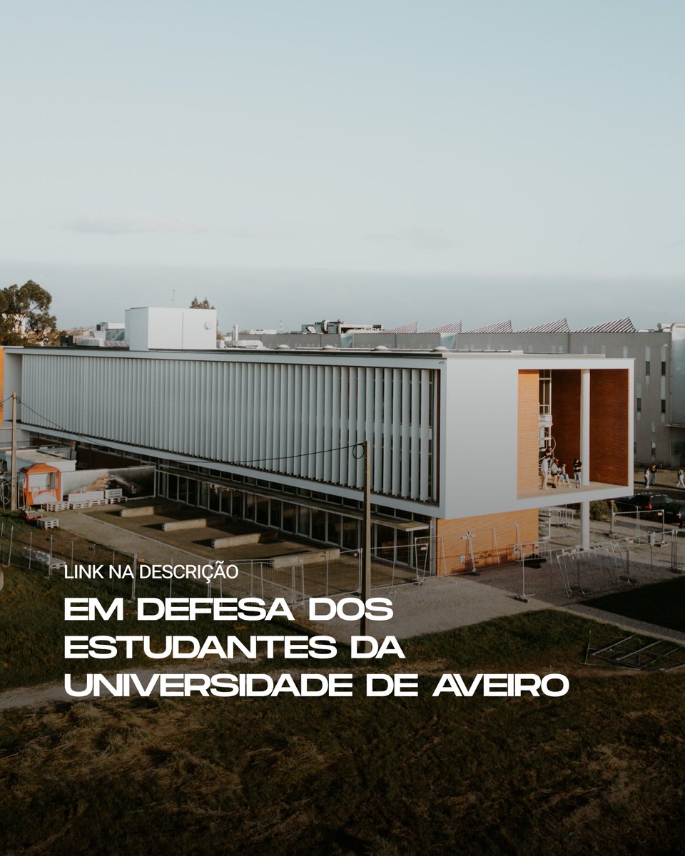 Direito de Resposta ao Comunicado “Informação à Comunidade Académica da Universidade de Aveiro e aos Aveirenses” da Câmara Municipal de Aveiro.

Em defesa dos estudantes da Universidade de Aveiro.

aauav.pt/wp-content/upl…