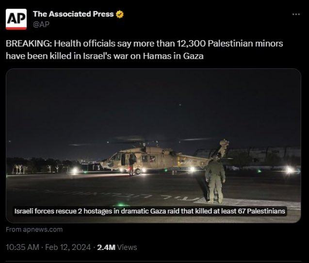 “Minors,” not children? We can’t possibly humanise Palestinians because then we have to confront what it really is: genocide.  

Oh, and my block button is always ready. It’s my honour to make you disappear from my platform, on which I will always prioritise injustice. #ceasefire