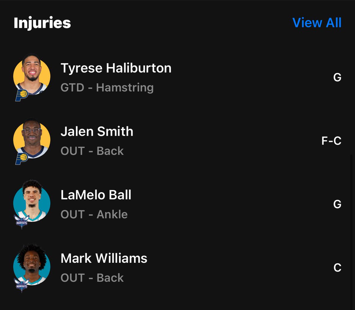 SkipBallzless's tweet photo. ⁦@hornets⁩  Lamelo Ball is out again tonight?   Total shocker!  #CharlotteHornets #Charlotte #NBA #BenSimmonsOfTheSouth https://t.co/wQDn5yA366