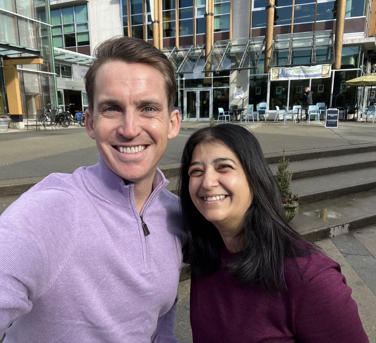 Thank you <a href="/NVanDistrict/">District of North Vancouver Discussion</a> Councillor <a href="/jordanback/">Jordan Back</a> for wearing purple to raise awareness for eating disorders &amp; mental health. I really appreciate your support for PEDAW. So great to catch up &amp; I am excited to work on some upcoming projects together! #showyourpurple #purple4pedaw 💜