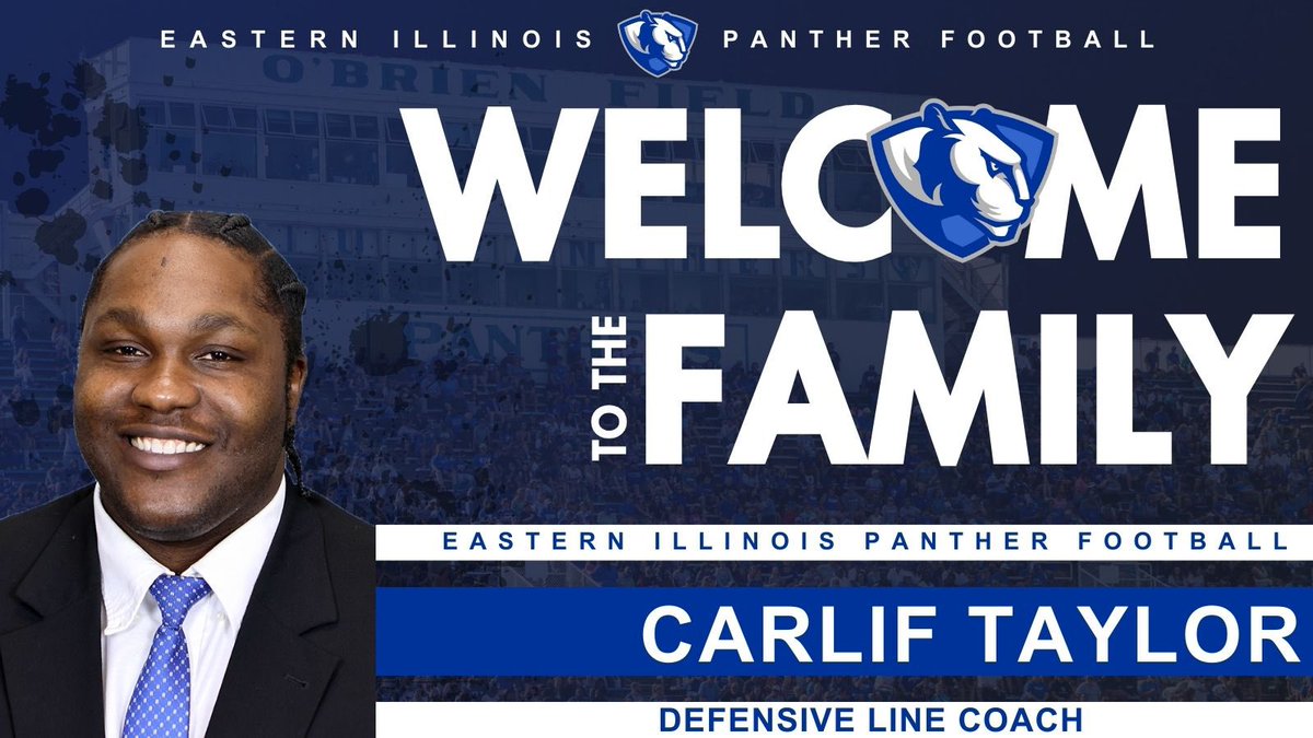 We are pleased to announce our new Defensive Line Coach, Carlif Taylor!

🔗 eiupanthers.com/news/2024/2/12…

#WeNotMe | #BleedBlue