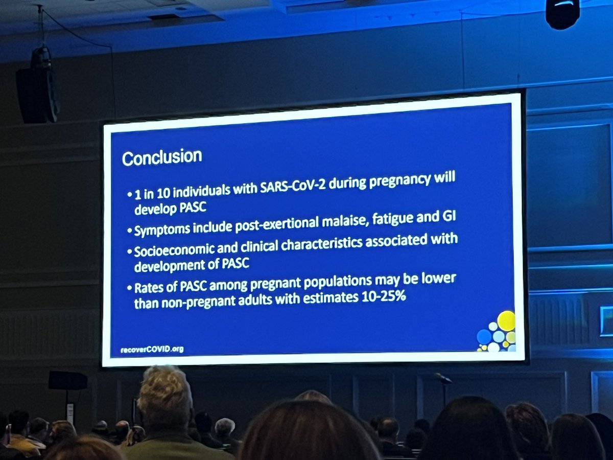 Congrats @MetzTorri presenting at #smfm24 on PASC after SARS-CoV-2 infection in pregnancy. @MySMFM