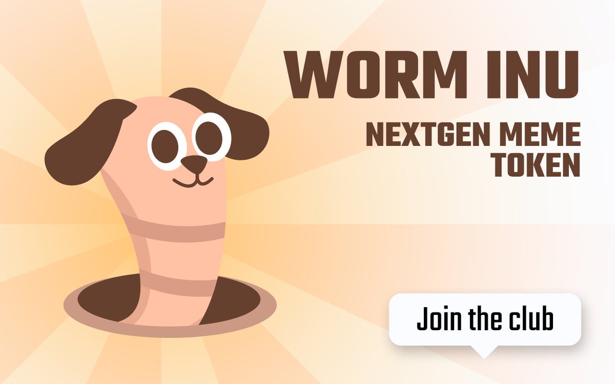 worm_inu's tweet photo. 🗣Don't miss out on the witty moves, hilarious animations, and sheer joy that "Worm inu" brings. Join us on this unforgettable journey as we crawling our way to a brighter, more entertaining future in the world of crypto!

🖇 Website : https://t.co/7BNZZBYAPo https://t.co/IO8iMIYWs1