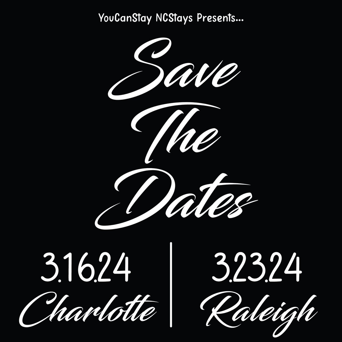 YouCanStayNC's tweet photo. 🖤 Save The Dates 🖤

Join YouCanStay NCStays to celebrate #Hyunjin’s birthday &amp; #StrayKids 6th Anniversary in double city celebrations! Stay tuned for more info coming soon!

🗓️ Sat, March 16 - Charlotte, NC

🗓️ Sat, March 23 - Raleigh, NC

#Stray_Kids #SKZ #Stay #NorthCarolina https://t.co/26yxf9HPJJ