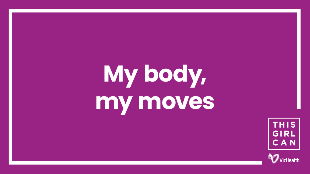 Every body is unique and moves differently. Don't let anyone tell you otherwise.💜 #ThisGirlCanVIC