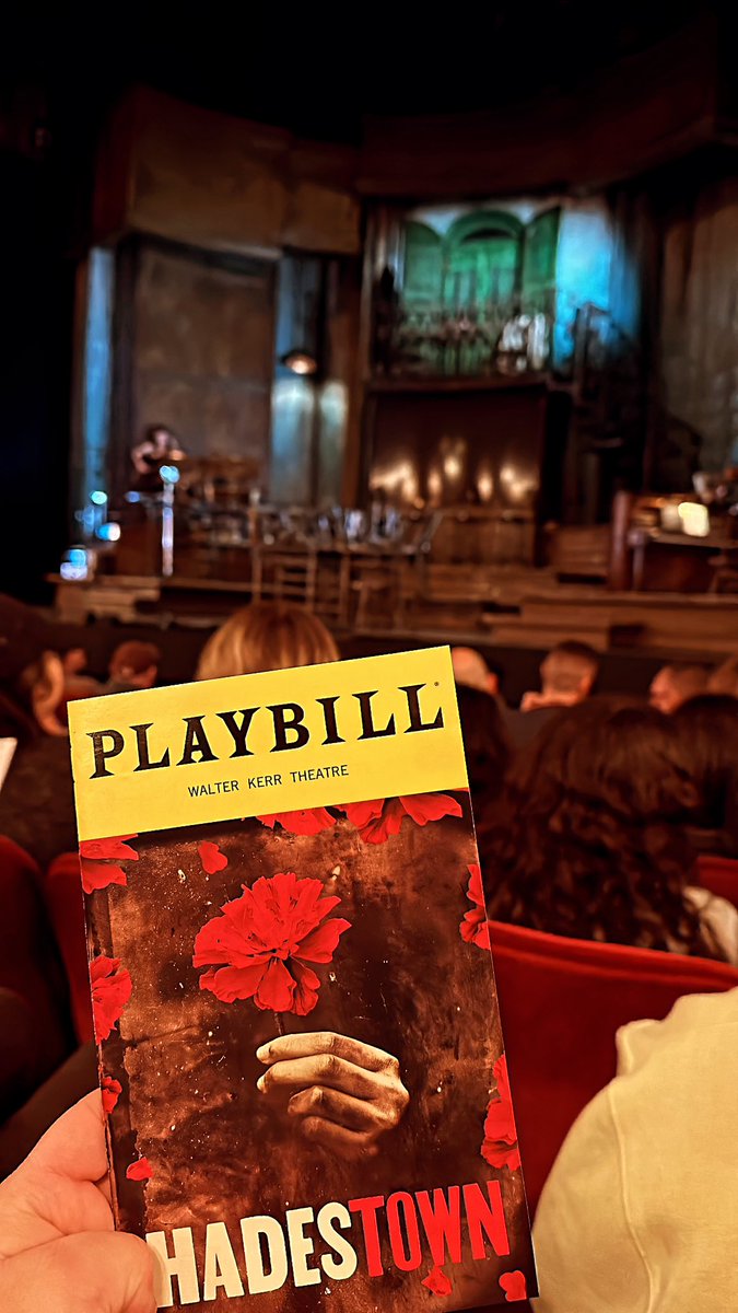 amanda_troisi's tweet photo. Saw @jordanfisher in @Hadestown on Saturday evening! The final song of the show looked in our direction and said “I love this song” and I will never recover 🥲 It was an absolutely phenomenal performance by all involved 🫶🏼😭 https://t.co/wbvn5X6VVf