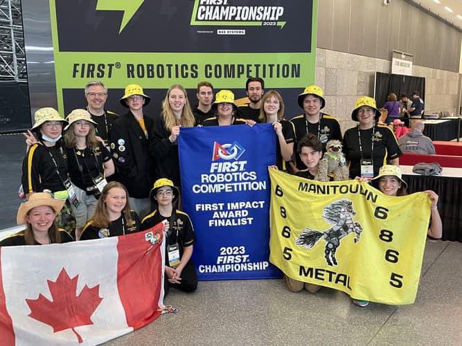 Christine McNaughton 🇨🇦 (@chancesmommy) on Twitter photo It’s hard to believe that Manitoulin Metal Robotics FRC 6865 will be going to Houston, Texas for the World Championships in 2 months!
If you can and want to support the team, please visit their Canada Helps page:
canadahelps.org/en/charities/r… <a href="/FRC6865/">Manitoulin Metal</a> #robotics #FIRSTrobotics It’s hard to believe that Manitoulin Metal Robotics FRC 6865 will be going to Houston, Texas for the World Championships in 2 months!
If you can and want to support the team, please visit their Canada Helps page:
canadahelps.org/en/charities/r… <a href="/FRC6865/">Manitoulin Metal</a> #robotics #FIRSTrobotics