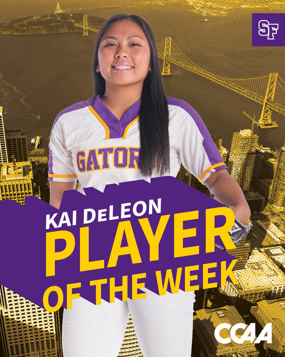 Kai DeLeon hit .500 with six stolen bases in four games and earns @goccaa weekly honors for the second time in her career!