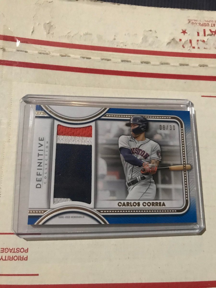 WhitticusCards's tweet image. 👀 Listed For Auction!
ebay.com/itm/2259912218…
@Topps Definitive Relic /30 
Carlos Correa @astros @MLB 
#thehobby #WhittnessCards #whodoyoucollect #BeAWhittness #Nancynewf #Houston #Astros #CarlosCorrea #BaseballCards #MLB #BaseballSeason