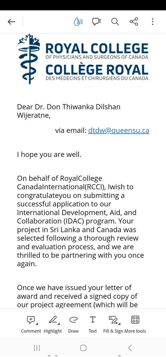 Don Thiwanka Wijeratne (@dr_dtw) on Twitter photo I'm humbled by the recognition & opportunity, provided by Royal College of Canada. Its rewarding to use this grant on curriculum development in my home country Sri Lanka through collaboration with my new home, Canada. <a href="/Royal_College/">The Royal College</a> <a href="/queensu/">Queen's University</a> <a href="/ColomboUni/">University Colombo</a> I'm humbled by the recognition & opportunity, provided by Royal College of Canada. Its rewarding to use this grant on curriculum development in my home country Sri Lanka through collaboration with my new home, Canada. <a href="/Royal_College/">The Royal College</a> <a href="/queensu/">Queen's University</a> <a href="/ColomboUni/">University Colombo</a>
