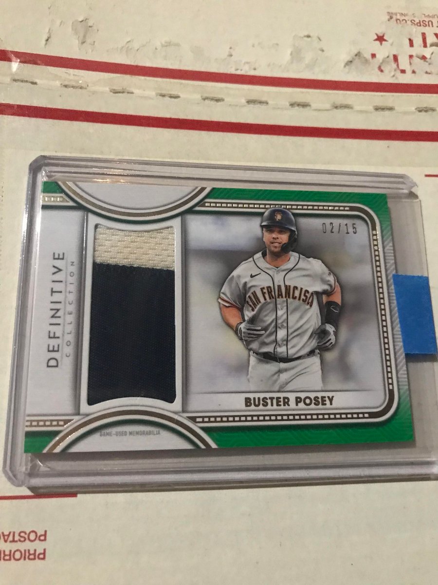 WhitticusCards's tweet image. 👀 Listed For Auction! ⚾️
ebay.com/itm/2259912188…
@Topps Definitive Relic /15
Buster Posey @SFGiants @MLB 
#thehobby #WhittnessCards #whodoyoucollect  #Nancynewf #SFGiants #SanFrancisco #Giants #BusterPosey #BaseballCards #MLB #baseballseason